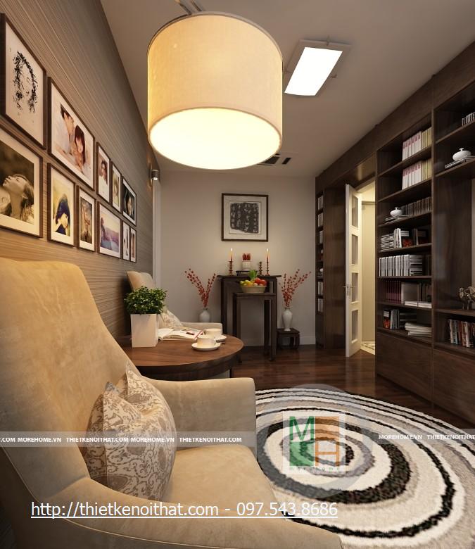 Thiết kế nội thất chung cư cao cấp KeangNam - Nhà Anh Trường